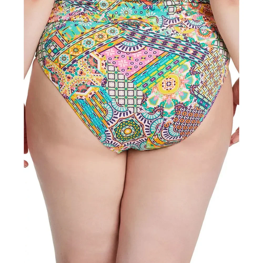 Bleu by Rod Beattie Plus Seriously Sunny Sarong Hipster Bikini Bottoms 14